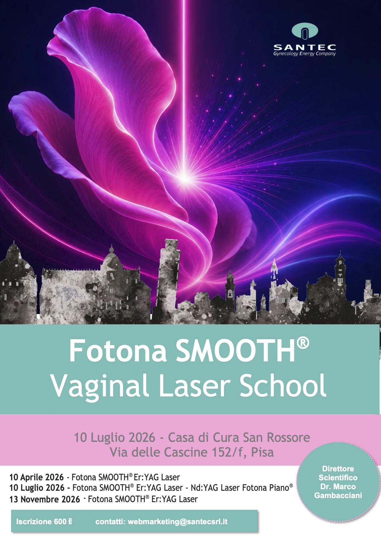 SANTEC_LASER_SCHOOL_10_luglio_2026_PROGRAMMA_def3 Santec "Fotona Laser Smooth®" School - 10 luglio - Pisa